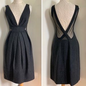 ISO Donna Karen wool sheer dress